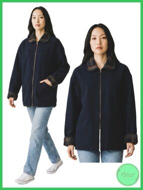 FUDA New York Unisex Long Fleece Sweater Jacket